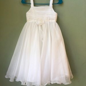 Little girls flower girl dress.